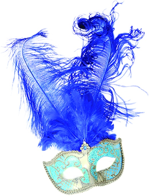 Feather Mask Central Fan Plume