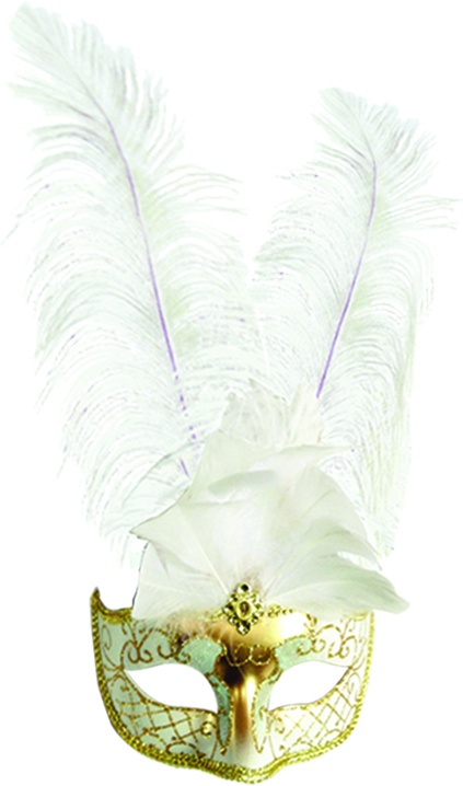 Feather Mask Central Fan Plume
