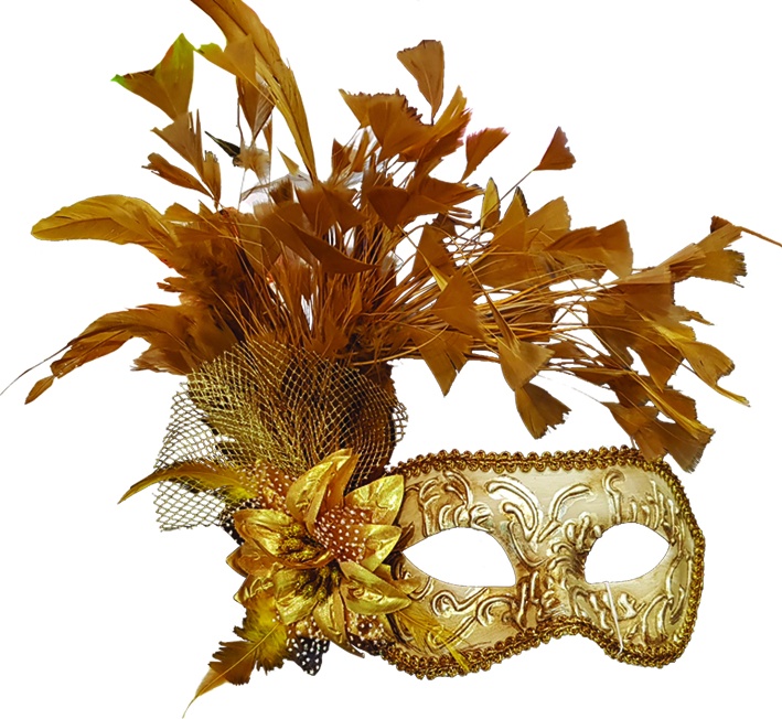 Feather Mask Flower Net Plume