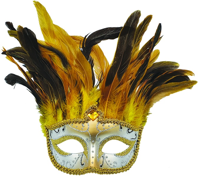 Feather Mask Amber Crest