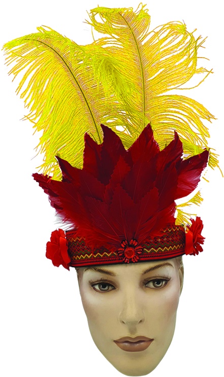 Feather Headdress Rosette Fan
