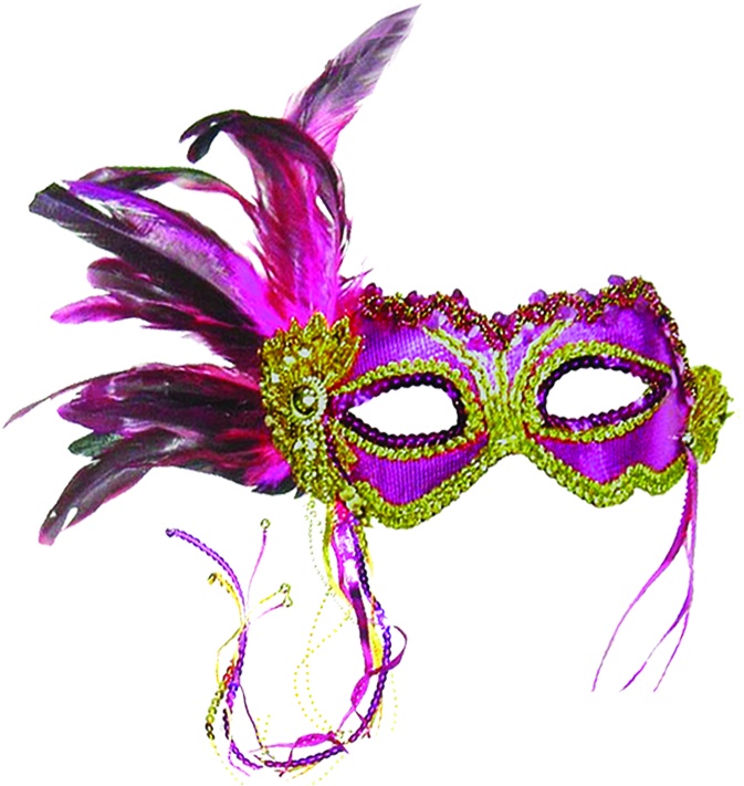 Feather Mask Side Fan Plume