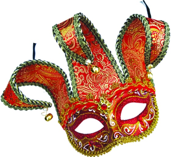Jester Mask with Bells