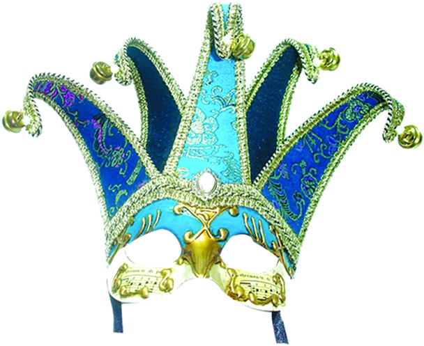 Plastic Mask Jester Crown