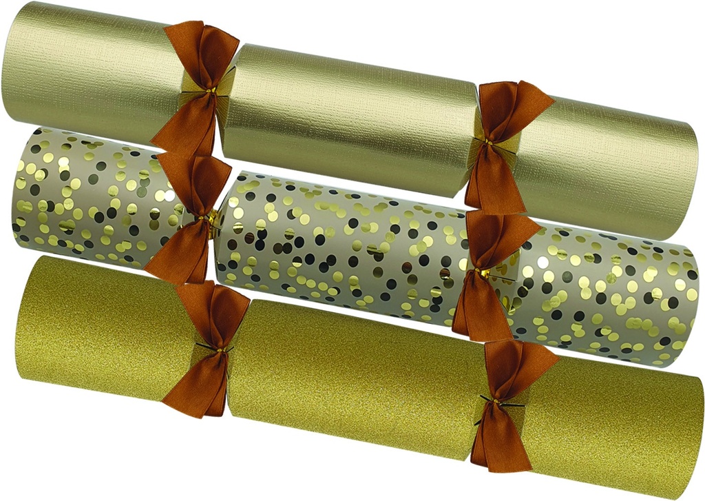 Classic Crackers Mixed Gold Finishes, 12"