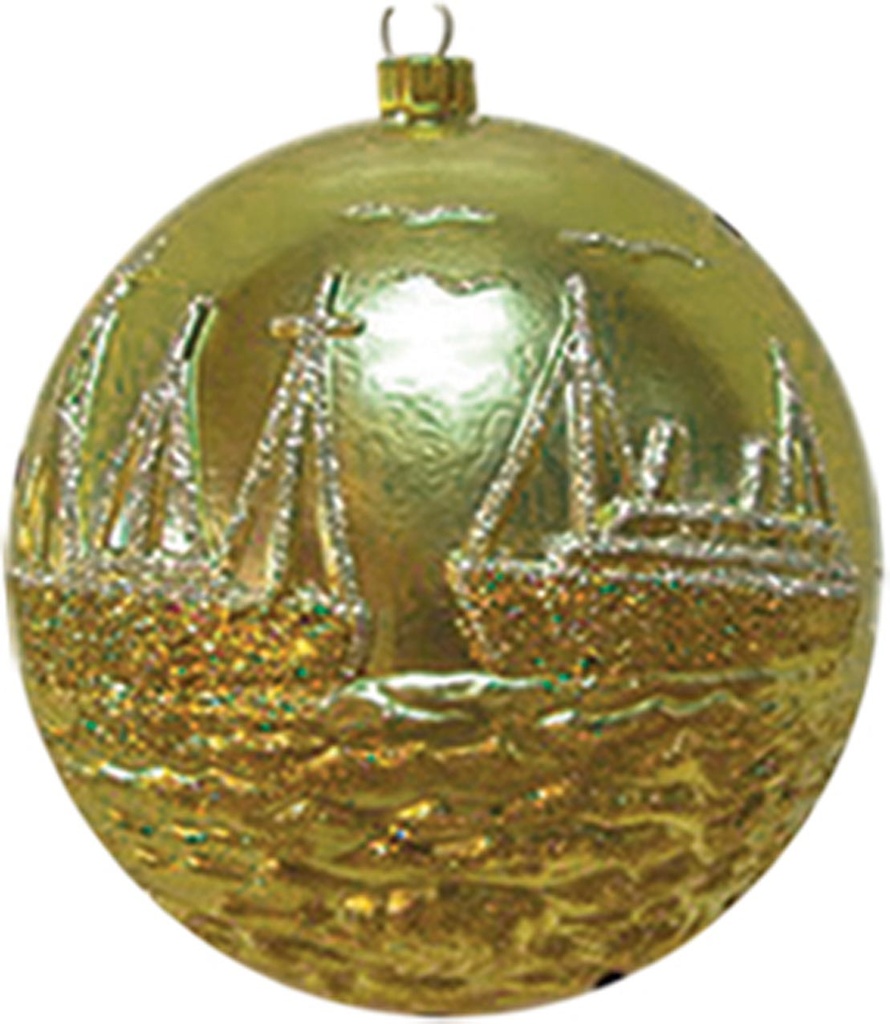 Sailing Boat Bauble, 10cm