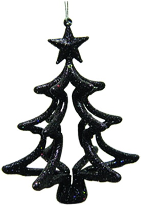 3D Tree With Star, 12cm