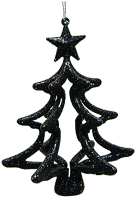 3D Tree with Star, 12cm