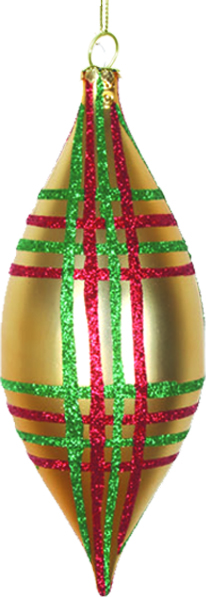 Shuttle with Plaid Stripes, 18cm