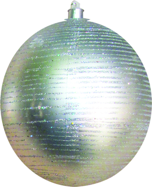 Glittered Matte Bauble, 20cm