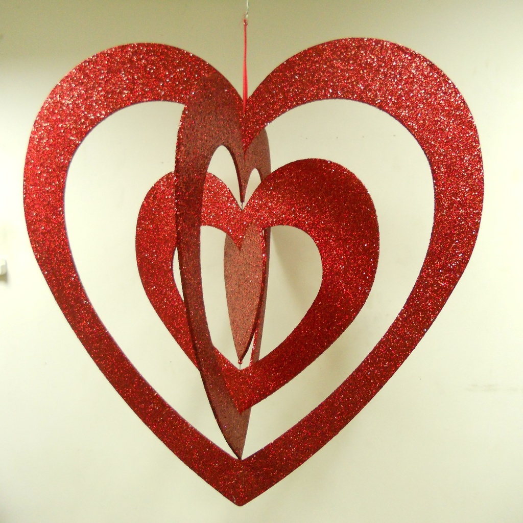 Layered Foam Hearts, 86cm