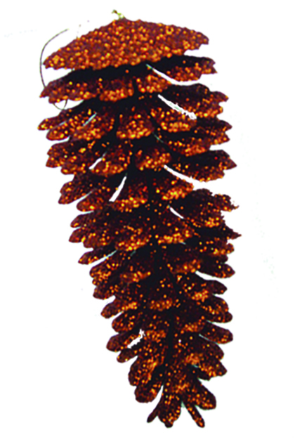 Glittered Pinecone, 16cm
