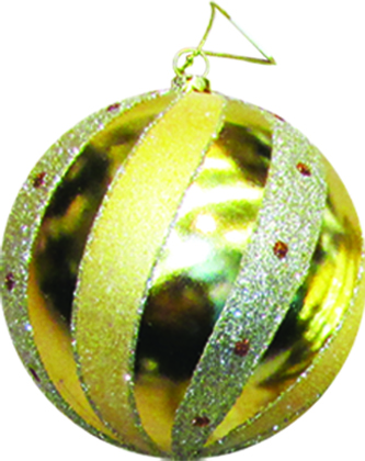 Decorative Glitter Ball, 10cm