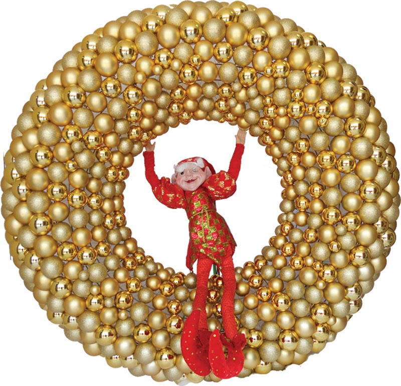 Bauble Wreath, 1.5m