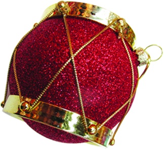 Drum Ornament, 8cm