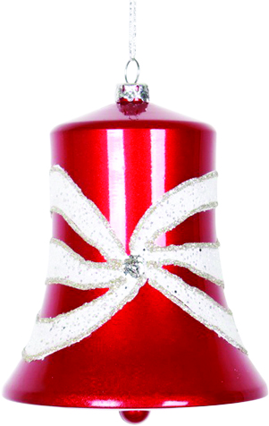 Glittered Bell, 14cm