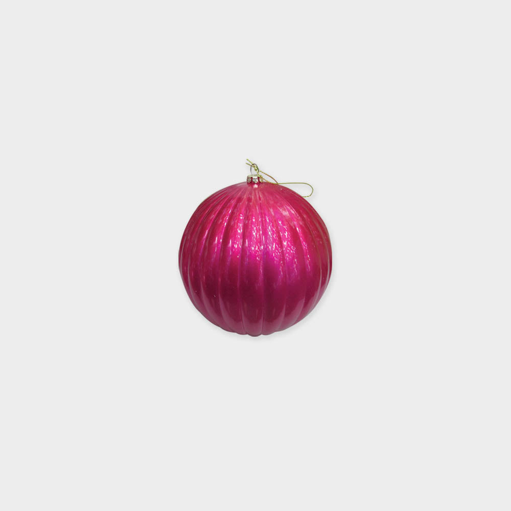 Ribbed Bauble, 12cm
