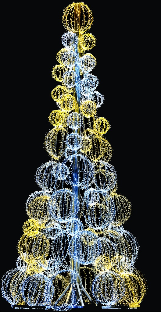 Giant Illuminated Venus Bauble Tree, 6m