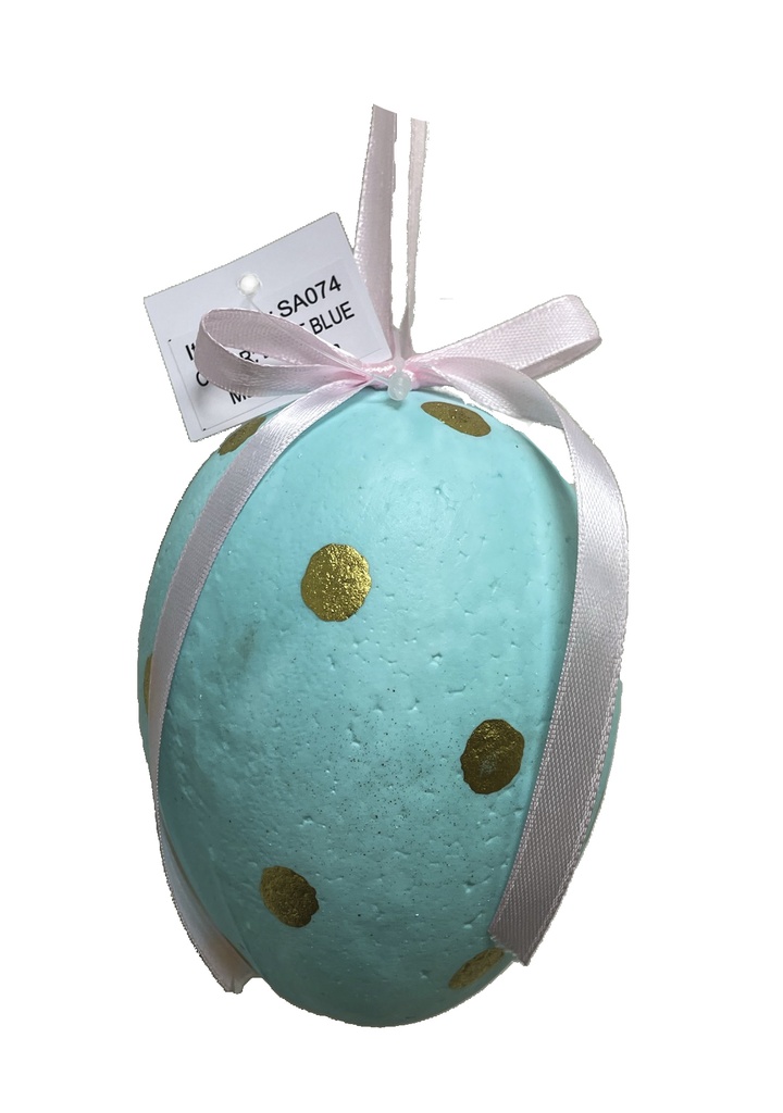 Easter Egg Gold Speckled, 12cm