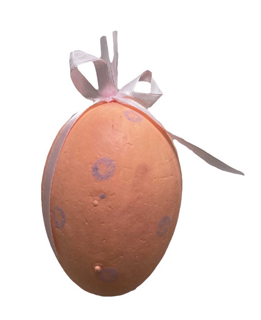Easter Egg Lavender Spotted, 12cm