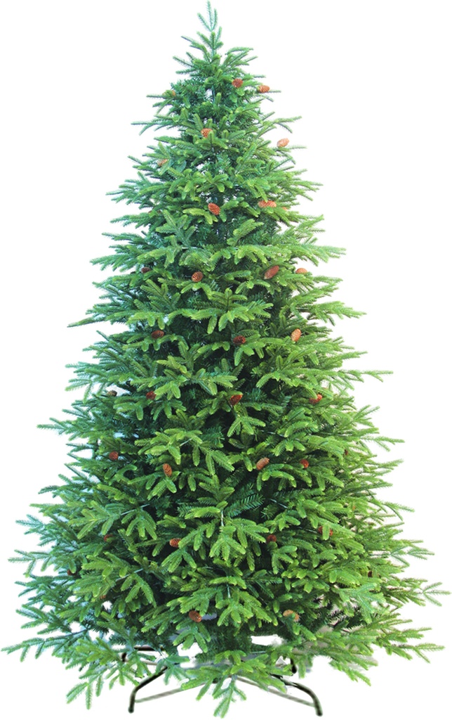 Mixed-branch Needle Tree with Pinecones, 12'