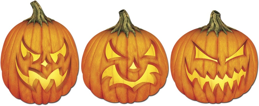 Scary J-O-L Cutouts, 35cm