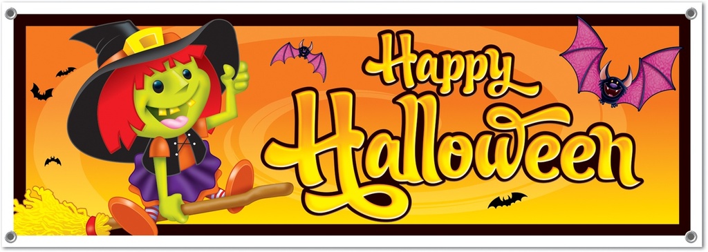 Happy Halloween Sign Banner, 1.5m