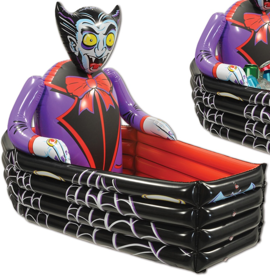 Inflatable Vampire Coffin Cooler, 1m