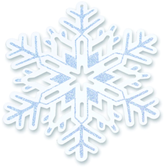 Glittered Snowflake Cutout, 35cm
