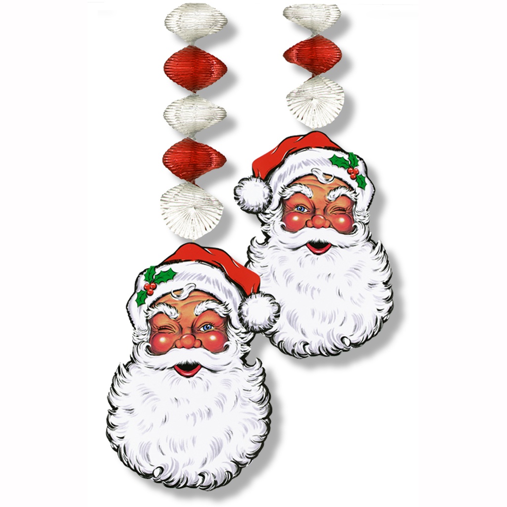 Santa Face Danglers, 50cm