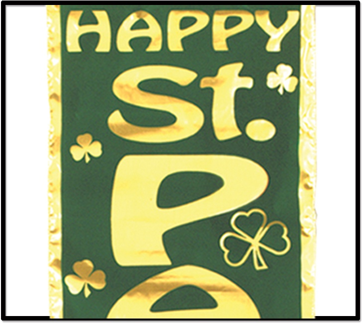 Velvet St Patrick's Day Banner