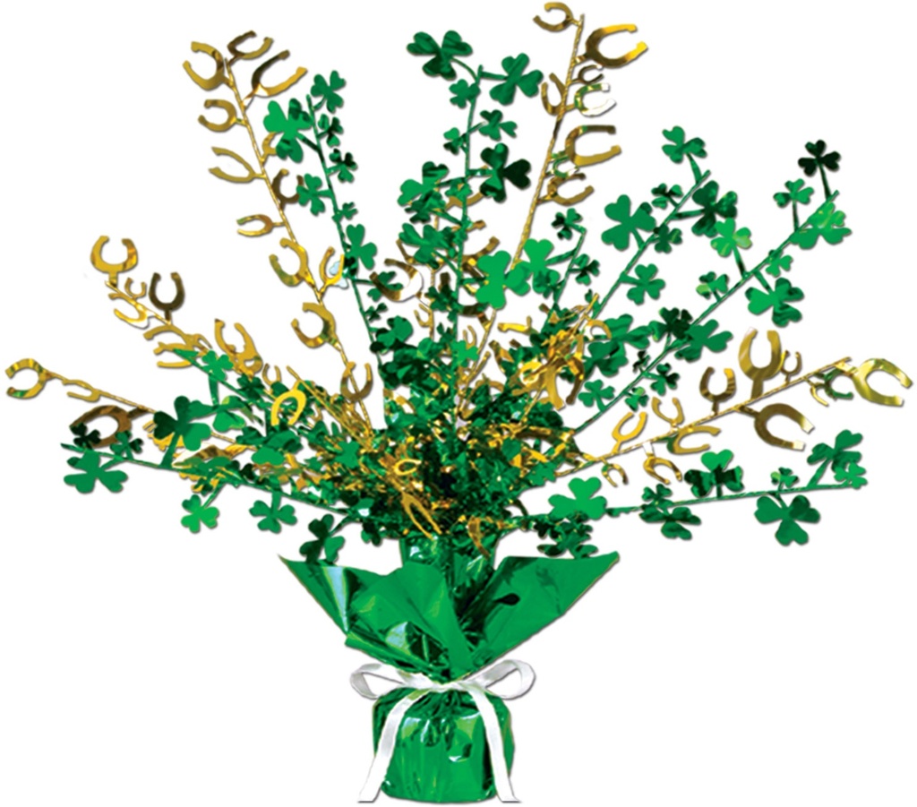 Shamrock And Horseshoe Centrepiece, 38cm