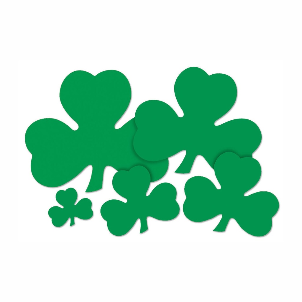 Printed Shamrock Cutout, 40cm