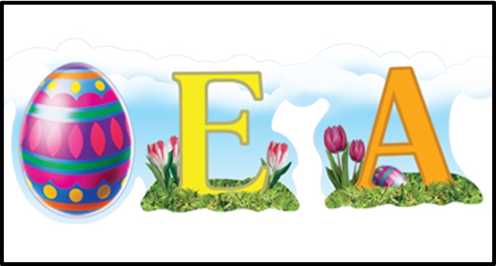 Happy Easter Streamer, 1.5m