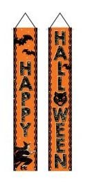 Vintage Halloween Fabric Door Panel Set