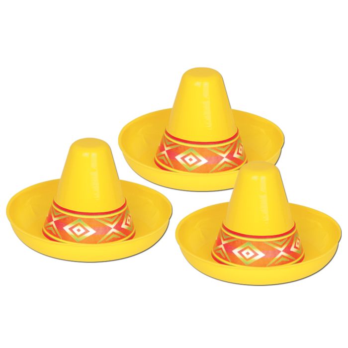 Miniature Plastic Sombrero, 11.5cm