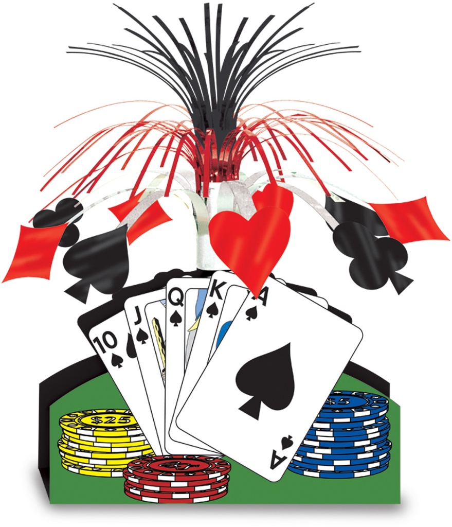 Playing Card Centrepiece, 33cm