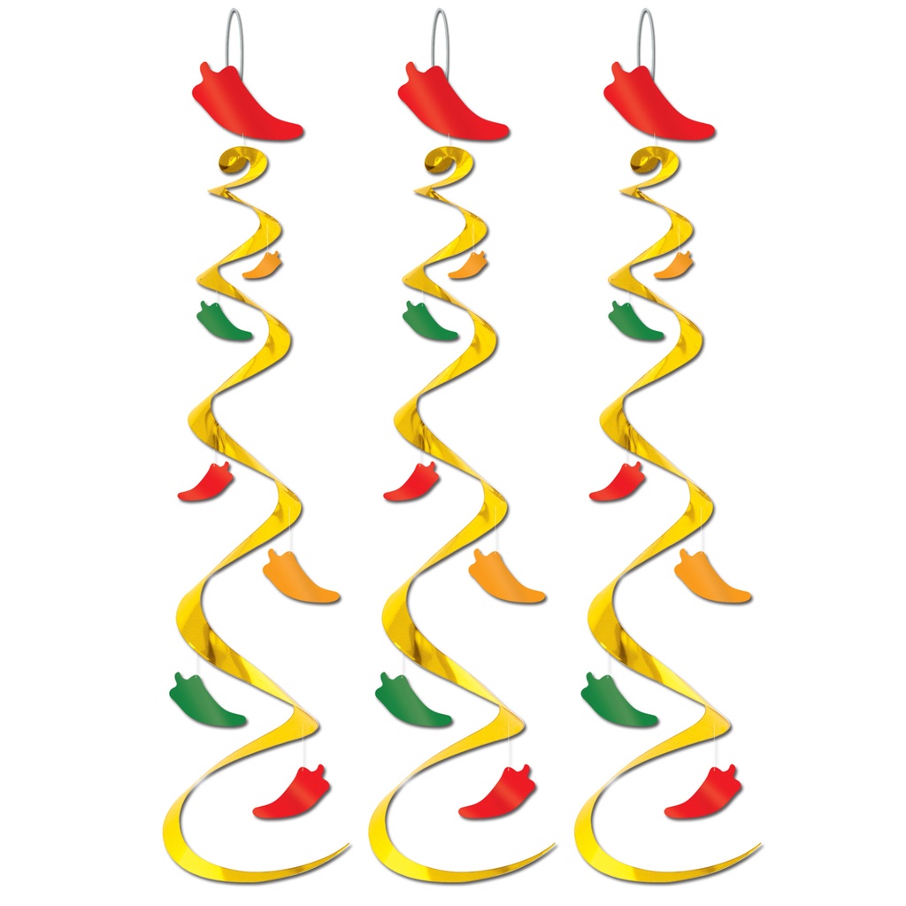 Chili Pepper Whirls, 76cm