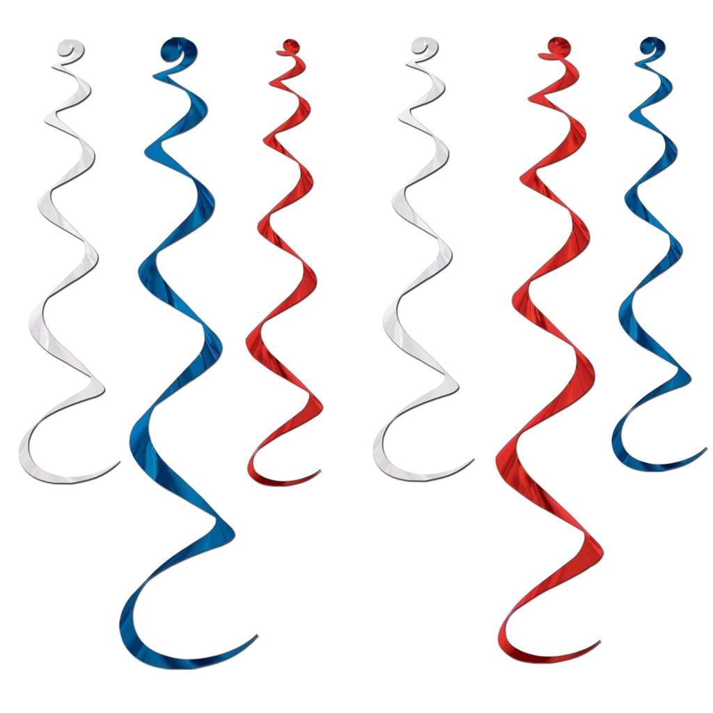 Foil Spiral Streamers, 60-90cm
