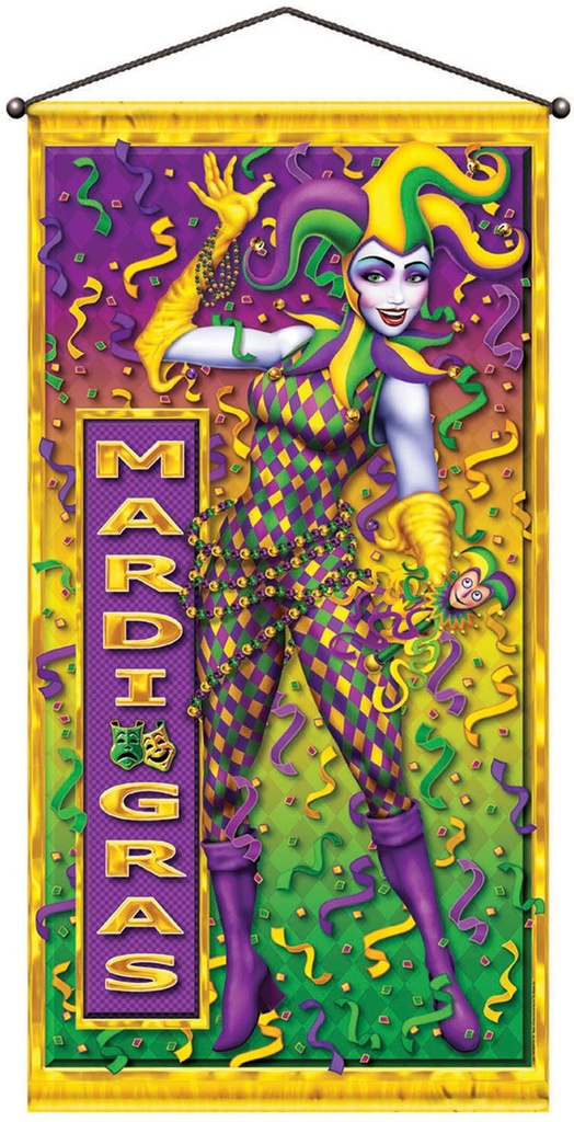 Mardi Gras Hanging Panel, 1.5m