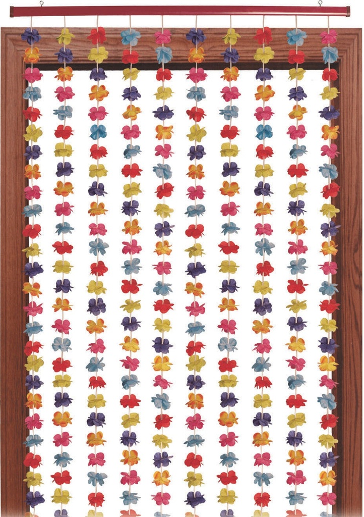Silk 'N Petals Floral Curtain, 2m