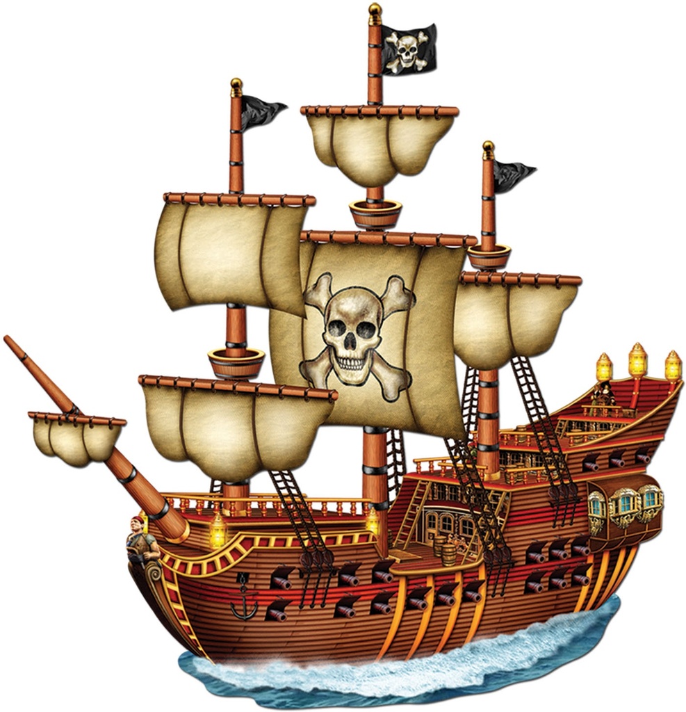 Jointed Pirate Ship, 78cm