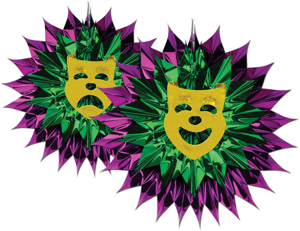 Mardi Gras Fan-Burst, 38cm
