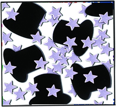 Fanci-Fetti Top Hats & Mini Stars, 28g