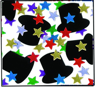 Fanci-Fetti Top Hats & Mini Stars, 28g