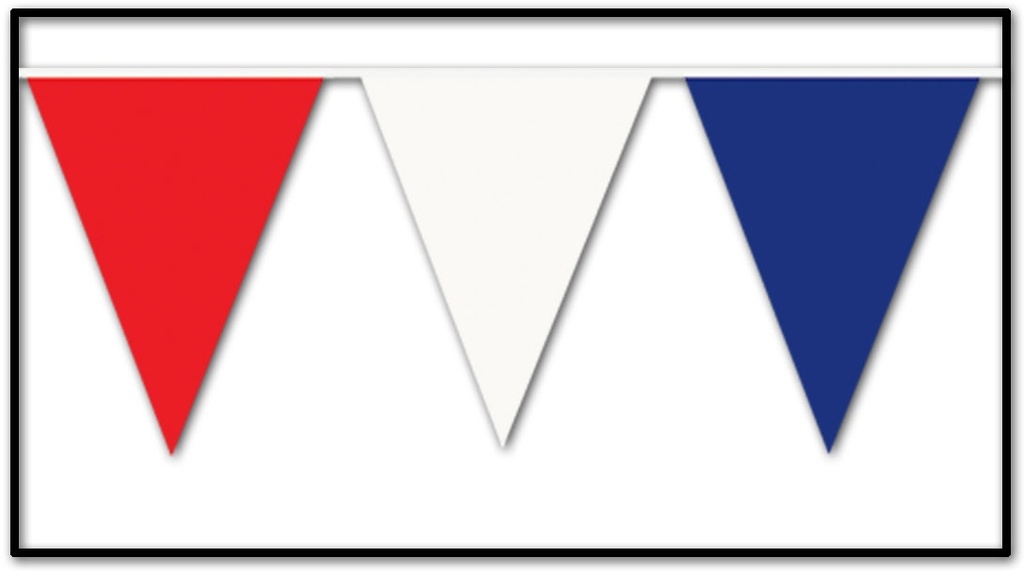 Outdoor Pennant Banner, 9m
