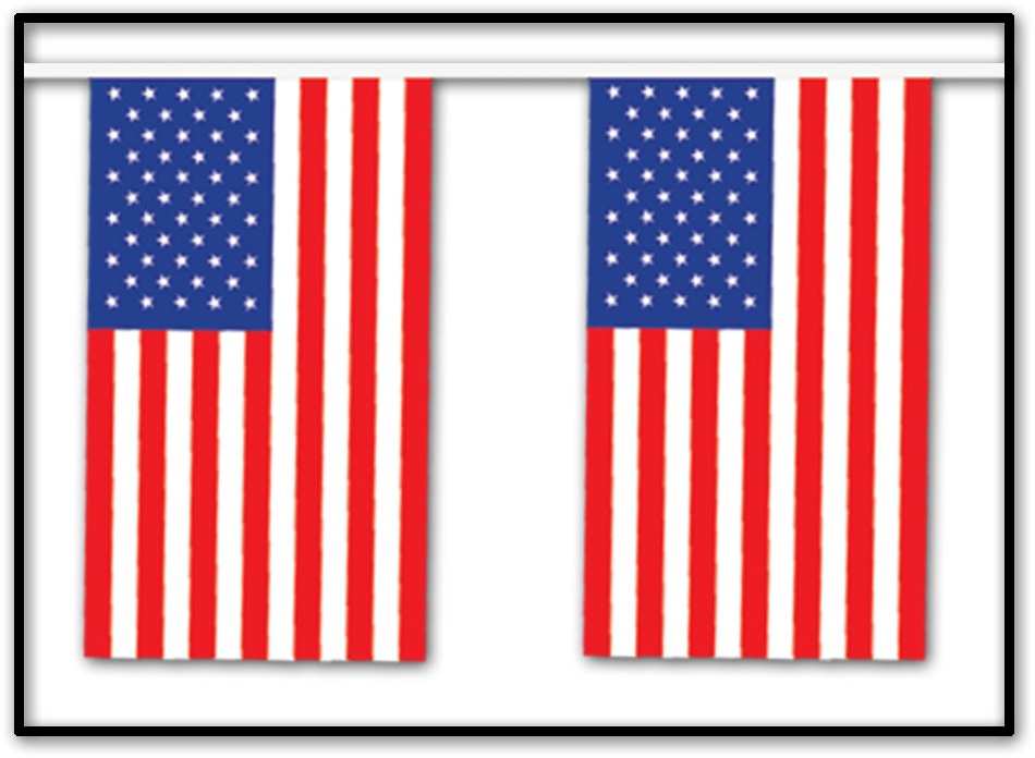 American Flag Banner, 18.2m