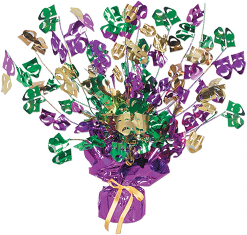 Mardi Gras Burst Centrepiece, 38cm