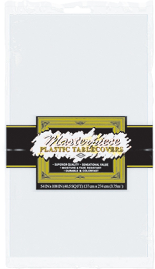 Plastic Round Tablecover, 2.1m