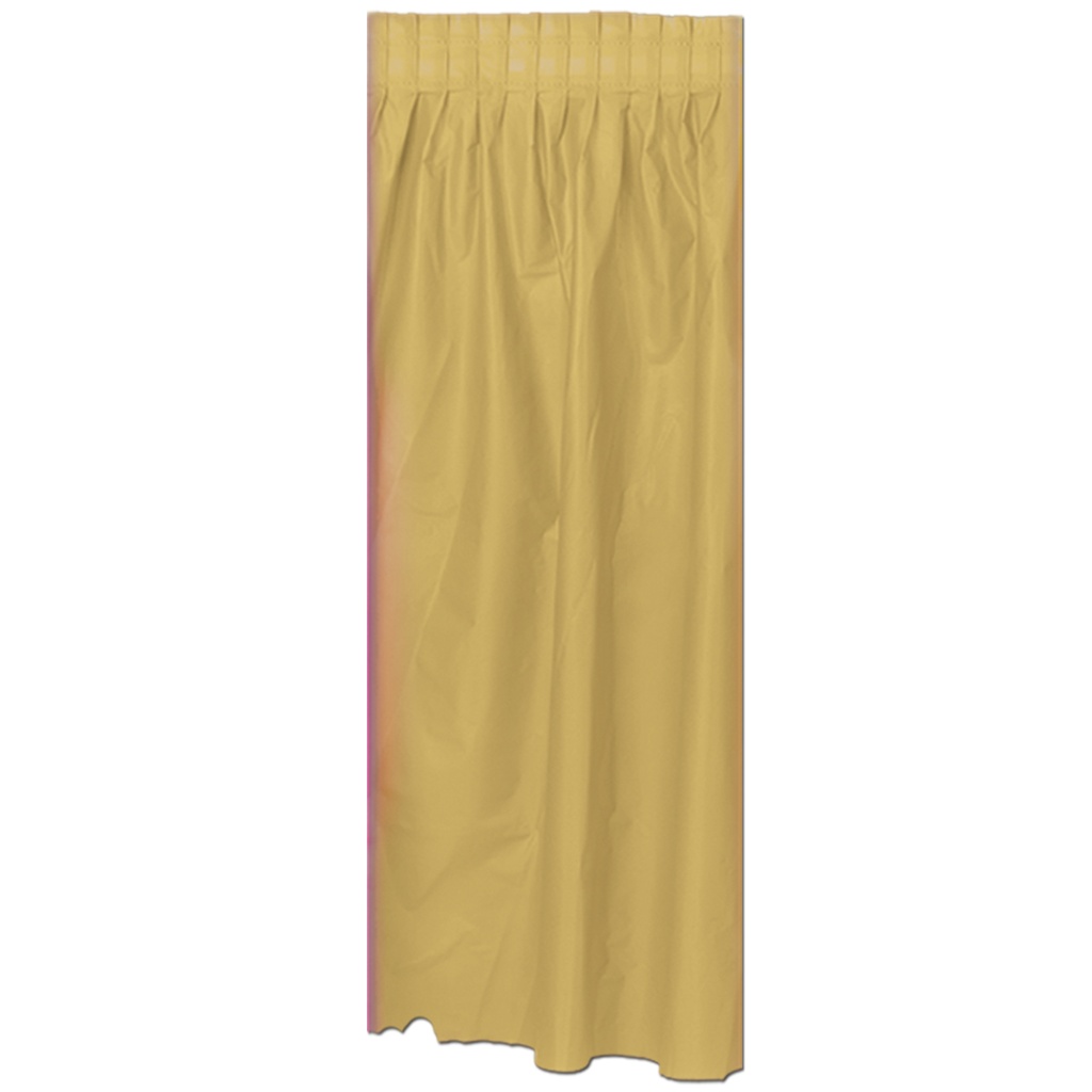 Plastic Table Skirting Pleated Plain, 4.2m